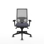 PIQUERAS Y CRESPO Silla de oficina Horna Gris con Brazos 3D