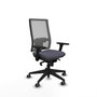 PIQUERAS Y CRESPO Silla de oficina Horna Gris con Brazos 3D