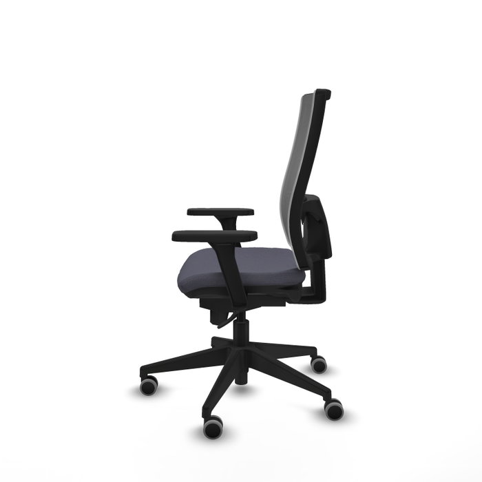 PIQUERAS Y CRESPO Silla de oficina Horna Gris con Brazos 3D