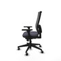 PIQUERAS Y CRESPO Silla de oficina Horna Gris con Brazos 3D