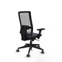 PIQUERAS Y CRESPO Silla de oficina Horna Gris con Brazos 3D