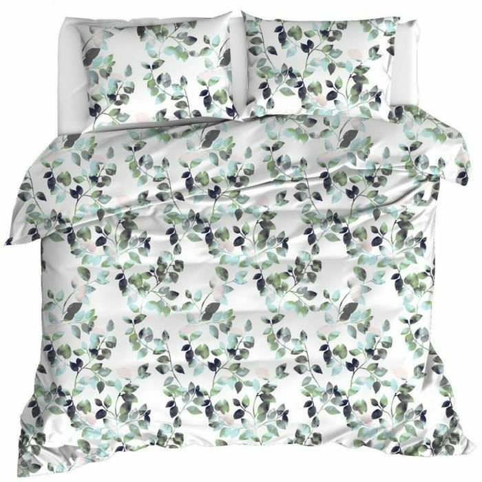 Aucune Juego de Cama Verde con Funda Nórdica y 2 Fundas de Almohada Aucune Juego de Cama Verde con Funda Nórdica y 2 Fundas de Almohada