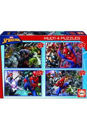 EDUCA BORRAS Multi 4 Puzzles Ultimate Spider-Man (50-80-100-150 piezas)