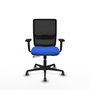 PIQUERAS Y CRESPO Silla de oficina Haches Azul/Negro con mecanismo Sincro/Traslack