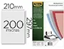 Fellowes Tapa Encuadernacion PVC Transparente Cristal DIN A4 200 Micras Pack 100 Unidades