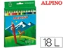 Alpino Estuche de 18 Lápices de Colores Largos Surtidos