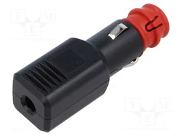 PRO CAR Enchufe de mechero de coche con borna de tornillo y fusible