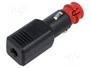 PRO CAR Enchufe de mechero de coche con borna de tornillo y fusible