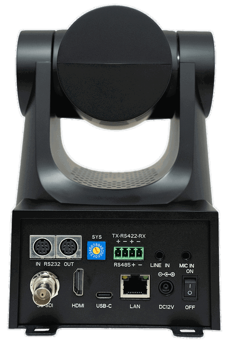 Laia C-PRO INFINITY 12X (CPI-412/60) Cámara PTZ 4K 60fps con sensor Sony 1/2.8", NDI, USB-C, HDMI, SDI y LAN