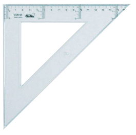 Safta Escuadra de 25 cm Cristal