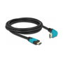 DeLOCK Cable HDMI High Speed 8K 60Hz 48Gbps 2m con conector recto y 90° abajo