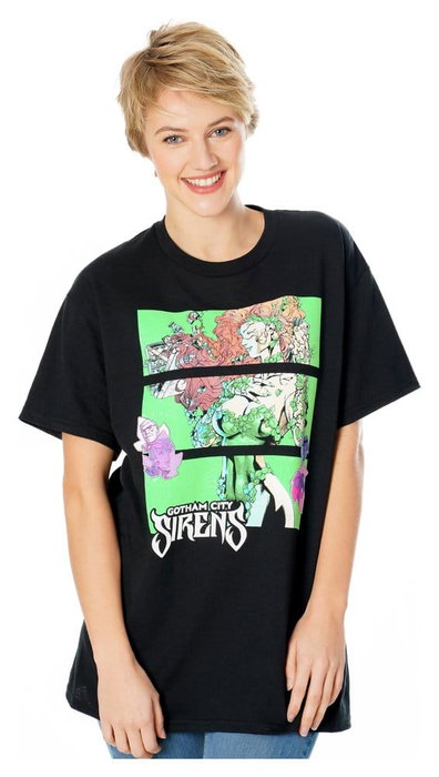 Gotham City Sirens Camiseta Poison Ivy Sirens Cash Black Talla L