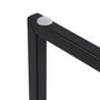 Versa Consola Blossom Oscura 30x90 cm - Madera Roble y Metal