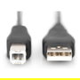 Digitus Cable USB 2.0 Macho/Macho Tipo A a B de 1 Metro - Negro
