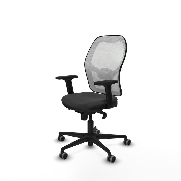 PIQUERAS Y CRESPO Silla de oficina Jorquera con mecanismo Sincro, gris oscuro y blanco PIQUERAS Y CRESPO Silla de oficina Jorquera con mecanismo Sincro, gris oscuro y blanco