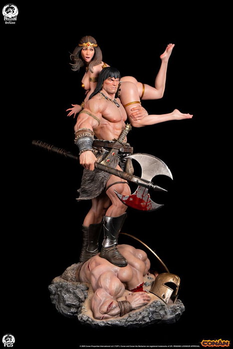 Premium Collectibles Studio Conan el Bárbaro Estatua 1/4 Conan Deluxe Edition 63 cm