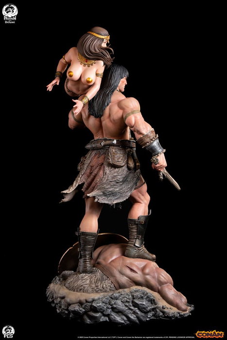 Premium Collectibles Studio Conan el Bárbaro Estatua 1/4 Conan Deluxe Edition 63 cm