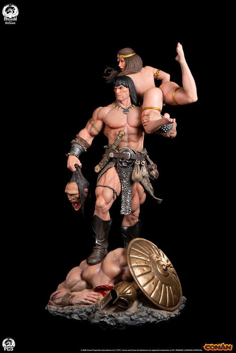Premium Collectibles Studio Conan el Bárbaro Estatua 1/4 Conan Deluxe Edition 63 cm