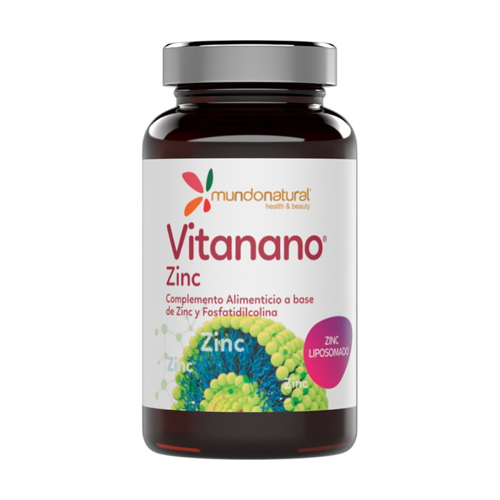 MUNDONATURAL Vitanano Zinc liposomado 30 cápsulas