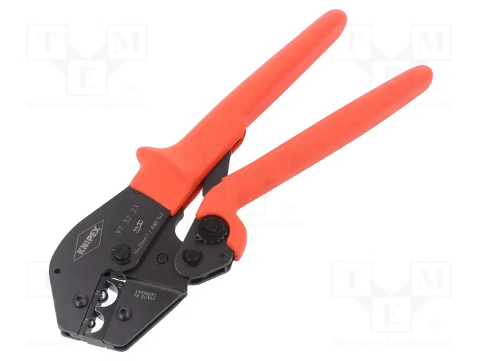 KNIPEX Crimpadora para terminales de cable sin aislar 5AWG KNIPEX Crimpadora para terminales de cable sin aislar 5AWG