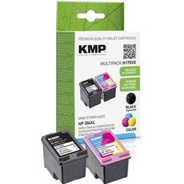 KMP H175VX Multipack de cartuchos de tinta Negro y Color compatible con HP 304XL