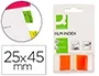 Q-connect Banderitas Separadoras Naranjas Dispensador 50 Unidades 45 x 25 mm