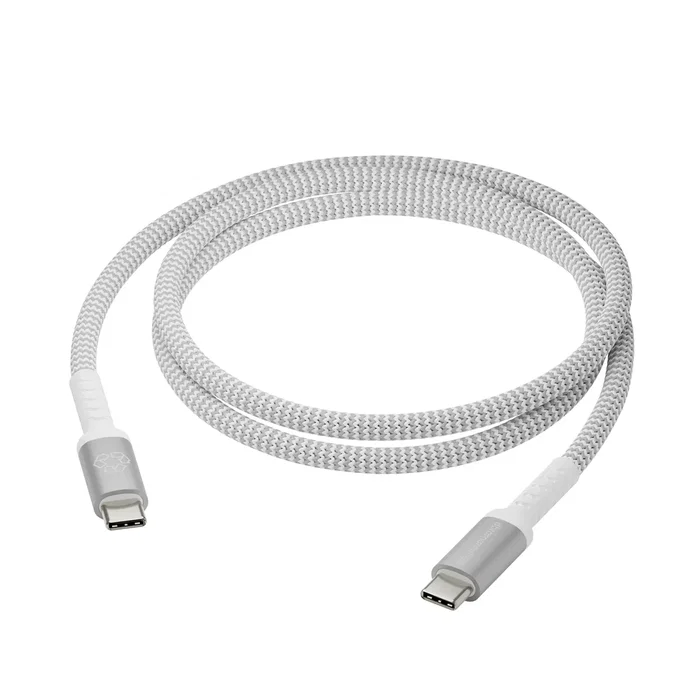 Dbramante1928 CB12CCGR7116 Cable USB-C Macho a USB-C Macho 1.2 m, USB 2.0, Blanco - Cable para Transferencia de Datos y Carga