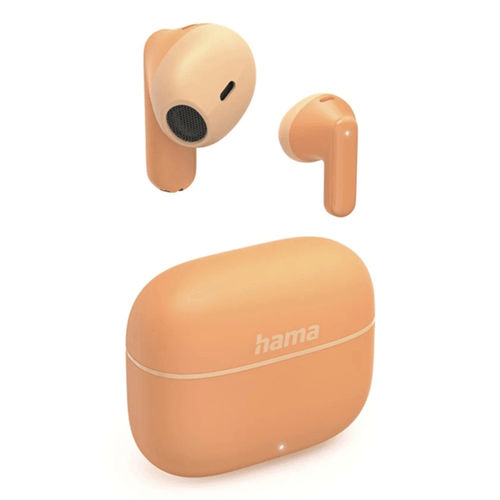 HAMA Auriculares True Wireless Freedom Light II Bluetooth 5.3 con Micrófono, 20h Autonomía, Control Táctil, Carga USB-C, Color Naranja HAMA Auriculares True Wireless Freedom Light II Bluetooth 5.3 con Micrófono, 20h Autonomía, Control Táctil, Carga USB-C, Color Naranja