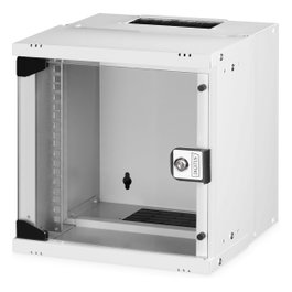 Digitus SOHO PRO Rack de Pared 6U, Caja Mural de 10", 60 kg de Capacidad, Gris, Gestión de Cables, Dimensiones: 325x315x300 mm