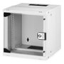 Digitus SOHO PRO Rack de Pared 6U, Caja Mural de 10", 60 kg de Capacidad, Gris, Gestión de Cables, Dimensiones: 325x315x300 mm