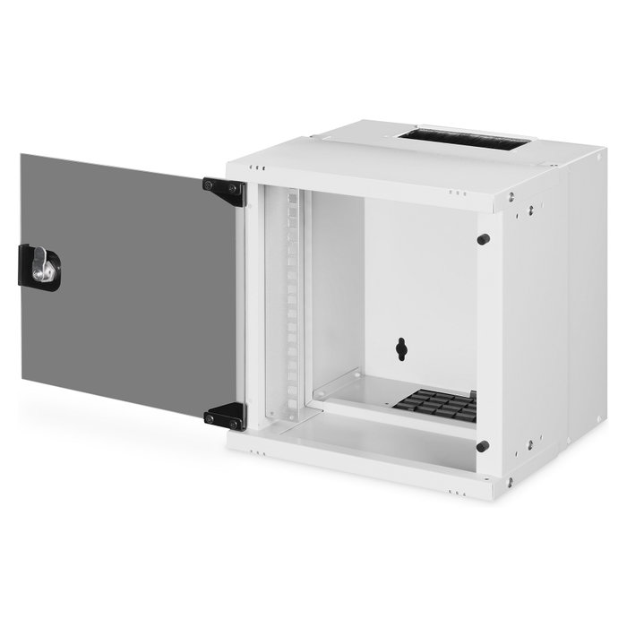 Digitus SOHO PRO Rack de Pared 6U, Caja Mural de 10", 60 kg de Capacidad, Gris, Gestión de Cables, Dimensiones: 325x315x300 mm