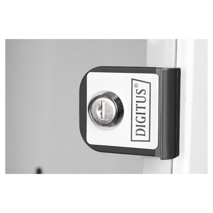 Digitus SOHO PRO Rack de Pared 6U, Caja Mural de 10", 60 kg de Capacidad, Gris, Gestión de Cables, Dimensiones: 325x315x300 mm