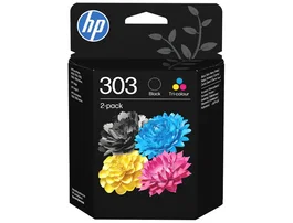 HP 303 Pack de 2 Cartuchos de Tinta Original Negro y Tricolor