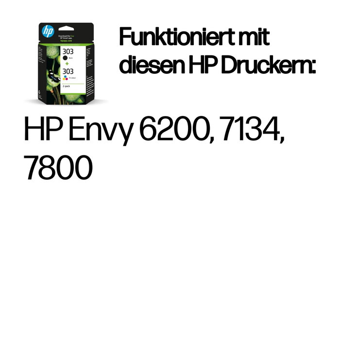 HP 303 Multipack de Cartuchos de Tinta Original Negro y Tricolor