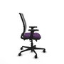 PIQUERAS Y CRESPO Silla de oficina Haches con mecanismo Sincro/Traslack, Morado y Gris