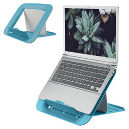 Leitz Soporte para portátil Ergo Cosy azul ajustable 4 alturas