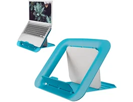 Leitz Soporte para portátil Ergo Cosy azul ajustable 4 alturas