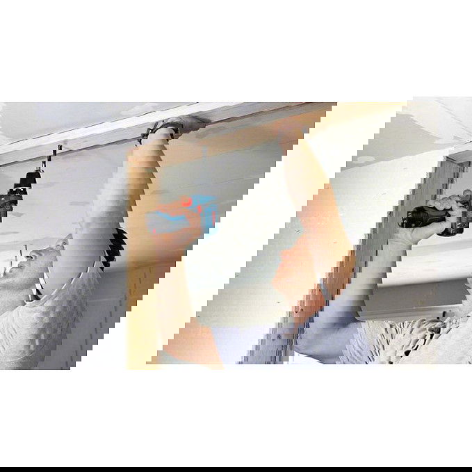 Bosch GSR 10,8-2-LI Professional GSR 12V-15 - Taladro atornillador a batería 10.8V, 2 velocidades, 21 paradas de par, función percutor, sin llave, luz LED