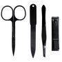 Cosmetic Club Juego 4 Piezas Manicura Pour Lui Negro con Funda-Estuche 7x10x2 cm