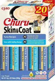 Churu Variedades Skin&Coat de Atún para Gatos - Pack 20 Unidades