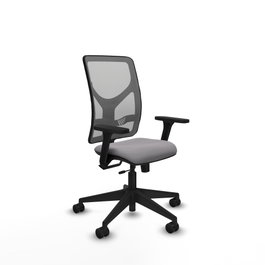 PIQUERAS Y CRESPO Silla de oficina Motilla Gris con Brazos 3D y Mecanismo Sincro/Traslack