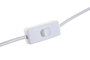 DKD Home Decor Lámpara Sobremesa Moderno Blanco Dorado Perro 15x36x40 cm