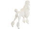 DKD Home Decor Lámpara Sobremesa Moderno Blanco Dorado Perro 15x36x40 cm
