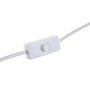 DKD Home Decor Lámpara de Sobremesa de Resina Perro Blanco y Dorado