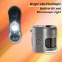 Carson MicroMini MM-380 Microscopio de Bolsillo con Luz LED y UV