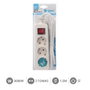GSC Evolution Base múltiple Serie Mega 3T con 3 tomas y cable de 1,5m