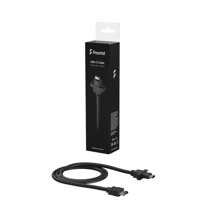 Fractal Design FD-A-USBC-001 Cable USB C a USB C 10 Gbps 0.67 m Negro para Cajas Pop