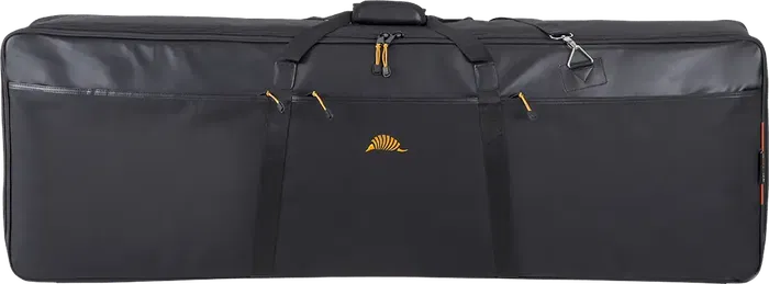 TOBAGO Funda Teclado Negro Poliéster 600D Nylon 300D Acolchado 20mm 1230x350x130mm con Correa y Bolsillo para Accesorios