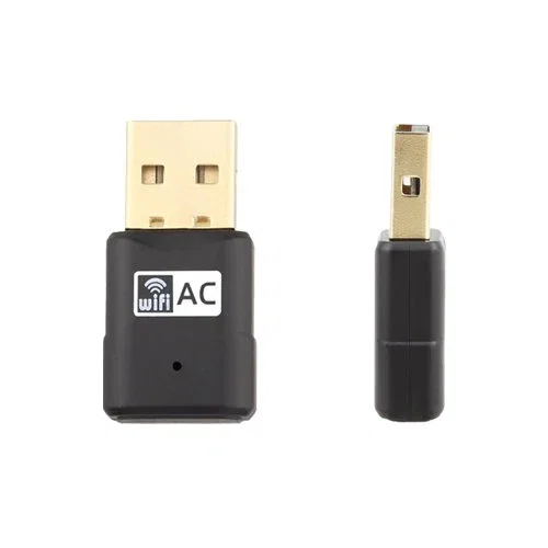 Fanvil WF20 - Adaptador USB Wi-Fi 5 (802.11ac) Doble Banda 150 Mbps para PC - Negro