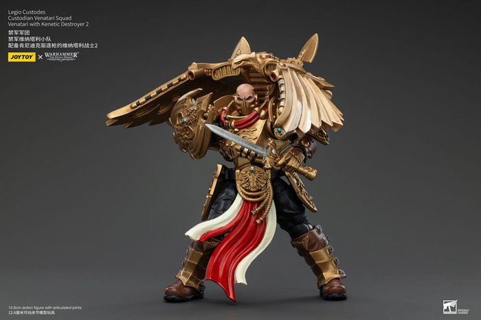 Warhammer The Horus Heresy Figura 1/18 Legio Custodes Custodian Venatari Squad Venatari with Kenetic Destroyer 2 13 cm